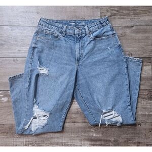 Old Navy Curvy High Rise Medium Wash Denim Straight Leg Jeans Size 12